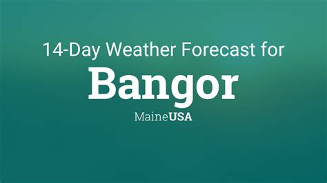 bangor maine accuweather|bangor 14 day weather.